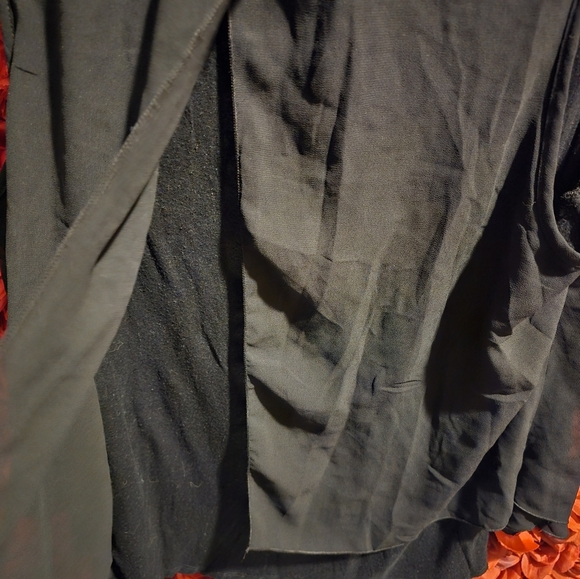 IZ Byer Black Asymmetrical Tank Top with Sheer Style Size X Large - Picture 5 of 5